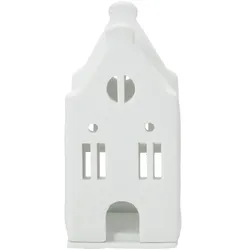 räder Zuhause Mini Lichthaus Porzellan Herrenhaus weiß