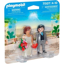 Playmobil® Konstruktions-Spielset Hochzeitspaar (71507), Duo Pack, (11 St), Made in Europe bunt