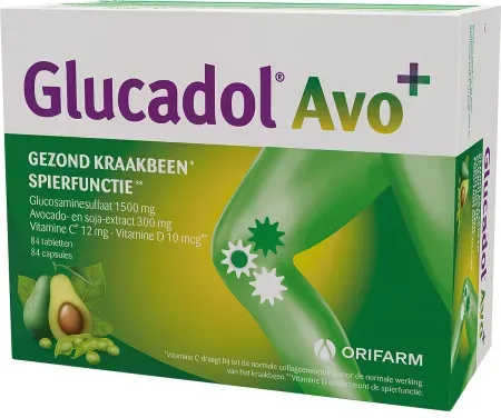 Glucadol Avo+ Gesunder Knorpel Und Muskelfunktion 84 Tabletten + 84 Kapseln