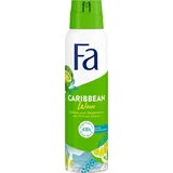 Fa Deodorant Caribbean Wave 150ml, für Damen, ohne Aluminium, Spray