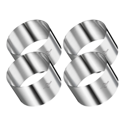 Küchenprofi Vorspeisenringe, groß, Vorspeiseformen ideal für kreative Speisen, Ø = 8 cm, 1 Stück