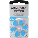 Rayovac 675AUX-6XEMF 675 Hörgerätebatterien Extra Advanced 2018 Design mit Active Core Technologie (6 Stück)