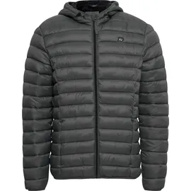 Blend Leichte Steppjacke Wattierte Übergangsjacke Stretchbund mit Kapuze Größe: S - Grau - S