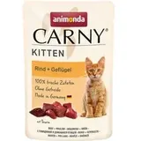 animonda Carny Kitten Pouch 12 x 85 g - Rind + Geflügel