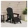 vidaXL Adirondack-Stuhl mit Kissen 74 x 82 x 92 cm schwarz 1 St.