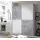 Schwebetürenschrank Puls 170 x 195 x 59 cm Weiß/Grau