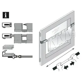 GARDINIA Spannvitrage 1-läufig Ø 9 mm 90 - 130 cm titan