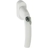 HOPPE Fenstergriff Atlanta 0530S/US952 Alu.F9016/verkehrsweiß 32-42mm abschl.HOPPE