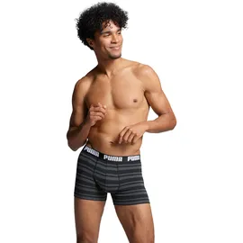Puma HERITAGE STRIPE Boxershorts Schwarz gestreift S 2er Pack