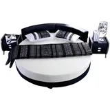 JVmoebel Rundbett Rundes schwarzes Bett aus hochwertigem Material mit Schlafsofa-Design, Made in Europe schwarz