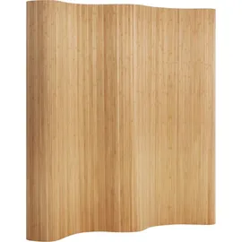 Homestyle4u Paravent Raumteiler in Braun 250x200 cm 302
