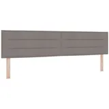 vidaXL Bett Kopfteil Taupe 200 cm Stoff (1-tlg)