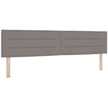 vidaXL Bett Kopfteil Taupe 200 cm Stoff (1-tlg)