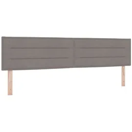 vidaXL Bett Kopfteil Taupe 200 cm Stoff (1-tlg)