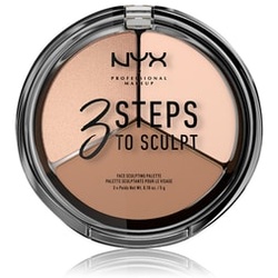 NYX Professional Makeup 3 Steps to Sculpt  paleta do makijażu 15 g Nr. 01 - Fair