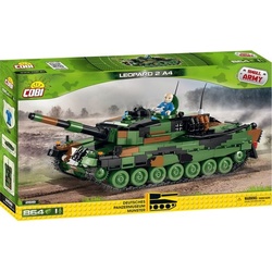 COBI 2618 - Armed Forces, Leopard 2A4 Panzer, 864 Klemmbausteine 1 Figur