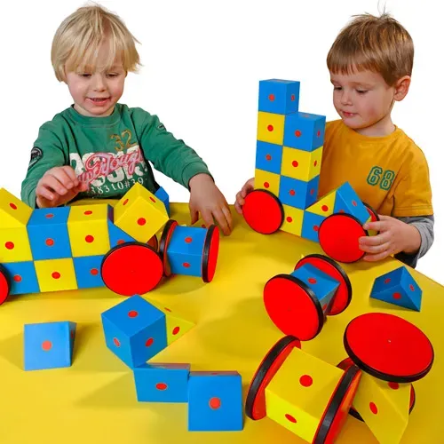 3D-Magnetbausteine Set 40 Teile ABS-Kunststoff mehrfarbig - Educational Advantage - Fördert Feinmotorik, inkl. Anleitung