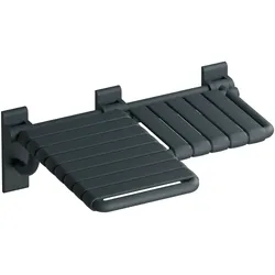 Duschklappsitz „Serie 801“ in Anthrazitgrau, links