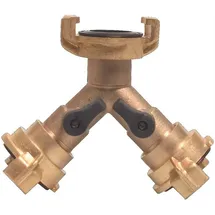 Mega Construx Y-Stück Schnellkupplung 9,5-38 mm Messing