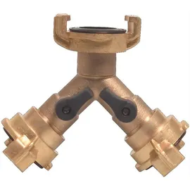 Mega Construx Y-Stück Schnellkupplung 9,5-38 mm Messing