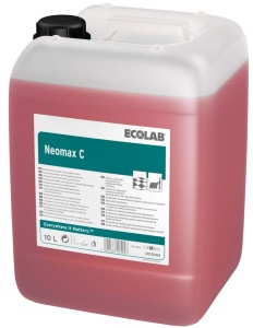 ECOLAB Neomax® C Automatenreiniger, Pflegekomponenten sorgen für hygienische Sauberkeit und gleichmäßigen Glanz, 10 l - Kanister