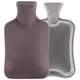 Blumtal H003 - Blumtal Wärmflasche mit Bezug - 1,8L grau - NEU