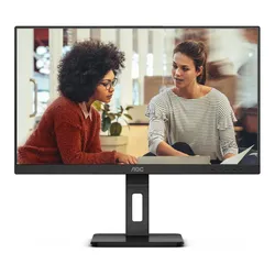 AOC 27E3QAF 27 Zoll Full HD Monitor, Lautsprecher, höhenverstellbar 1920x1080, 75 Hertz, VGA, HDMI, DisplayPort schwarz
