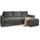 masseno Ecksofa mit Schlaffunktion L-Form, Sofa mit Bettkasten, Wohnzimmersofa, Couch, Soffa, Bettsofa, Couchgarnitur- grau ¦ Maße (cm): B: 230 H: 85
