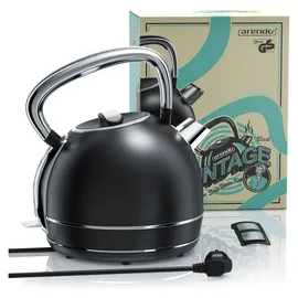 Arendo Wasserkocher 1,7 l Schwarz