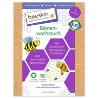beeskin Bienenwachstuch zum Frischhalten von Lebensmitteln – Wachspapier als Alternative zu Frischhaltefolie & Plastik – Größe: S, 17x17 cm (Kids)