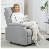 Homcom Relaxsessel mit Liegefunktion Gepolstert 69 x 103 x 91,5 cm Grau