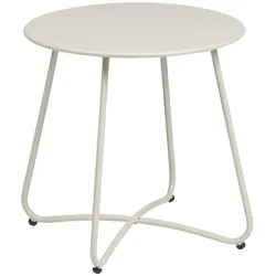 Gartenbeistelltisch Austin aus Metall Ø 45 cm, Gips