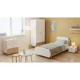 Demeyere Schubkasten DEMEYERE GROUP "Edaj", weiß (eiche, weiß), B:72,8cm H:81,6cm T:40,9cm, Spanplatte, Schubladen, Schubkasten, Kommode 3 Schubladen Eiche/Weiss