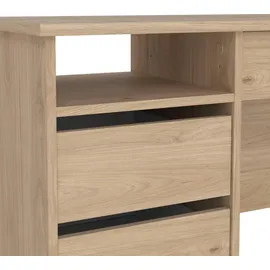 Dmora Schreibtisch Eliane, Mehrzweckschreibtisch, Bürotisch Für Pc, Eckschreibtisch, 109x49 h76 cm, Eiche - Dmora