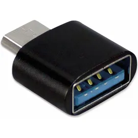 Inter-Tech 88885461, USB Type C, USB Type A, Schwarz