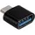 Inter-Tech 88885461, USB Type C, USB Type A, Schwarz