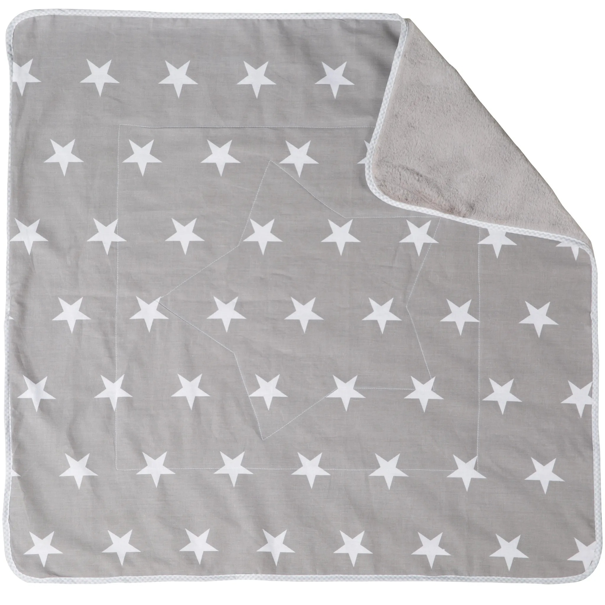 roba Kuscheldecke,Sternensteppung 'Little Stars' 1 St grau