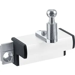 GEZE Flügelbock Standard für Holzfenster mit Euronut - Aluminium weiß RAL 9016