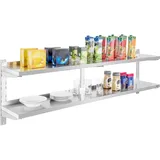 Royal Catering Wandbord - 2 Ablagen - 180 cm