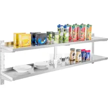 Royal Catering Wandbord - 2 Ablagen - 180 cm