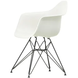 Vitra - Eames Plastic Armchair DAR, basic dark / weiß (Kunststoffgleiter basic dark)