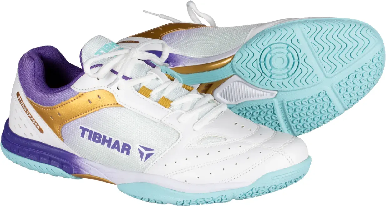 Tibhar Schuh Storm Chaser weiÃ/violett 40 - 40
