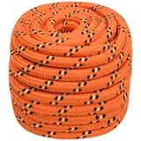 vidaXL Bootsseil Orange 20 mm 100 m Polypropylen