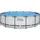 BESTWAY Steel Pro Max Frame Pool Set 427 x 107 cm lichtgrau inkl. Filterpumpe + Poolleiter + Abdeckplane