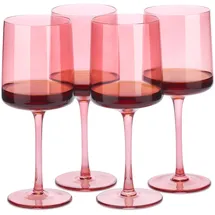 Navaris rosa getönte Weingläser 4er-Set 0,3 l