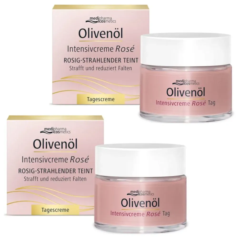 Olivenöl Intensivcreme Rosé Tagescreme 2X50 ml Tagescreme