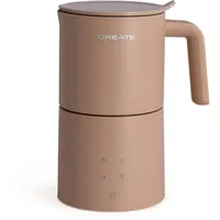 CREATE/MILK FROTHER STUDIO PRO/Elektrischer Milchaufschäumer Mokka/Spülmaschinenfest, Touchscreen, 4 automatische Programme, Sicherheitssystem, 620ml, heiß oder kalt, 450W
