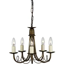 Elstead Lighting Minster 5-flg. (MN5 BLK/GOLD)