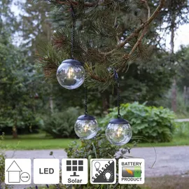 Star Trading Solar-Hängeleuchte Globe 3er-Set