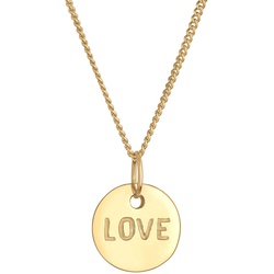 Elli PREMIUM Love-Schriftzug Liebe Wording 585 Gelbgold 45 Damen 